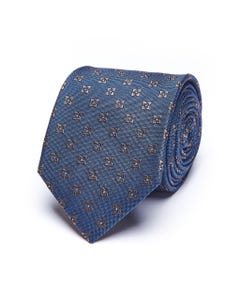 Krawatte aus 100% seidenmuster blue navy_0
