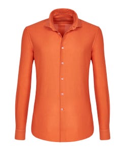 Trendy leinenhemd in orange, extra slim fit_0